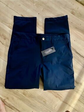 Woodies Flannel Lined Mens Pants 34 Dark Blue